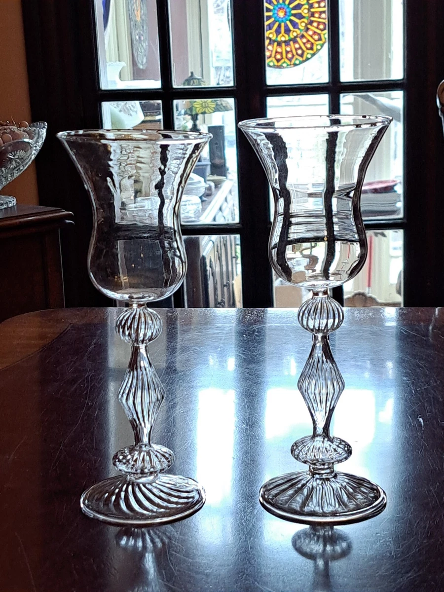 Hand blown wine glasses deals