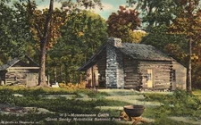 Vintage Postcard 1949 Typical Mountaineers Cabin Foot-Hill Section Smoky Mts.