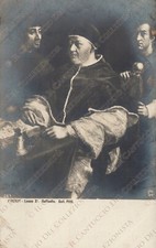 Leone X pittore RAFFAELLO Galleria Arte Pitti Firenze Cartolina