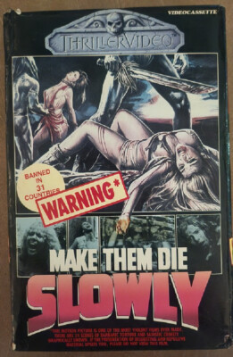 人喰族 Make Them Die Slowly DVD Thriller Video MAKE THEM DIE SLOWLY Cannibal Ferox RARE Big Box