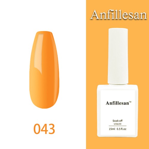 Anfillesan 15ML Gel Nail Polish Summer Nail Soak Off LED UV Gel Top/Base Coat - Picture 78 of 203