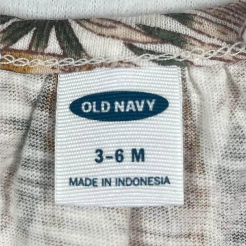 ANTIGUO AZUL MARINO NUEVO CON ETIQUETAS Bebé Niña Selva Safari Jirafa Mameluco 3-6m Estampado Animal África Foto 4 de 4