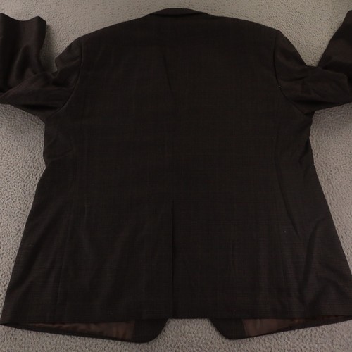 Tweed Jacket 2XL Brown Gun Check Houndstooth 100% Wool Blazer Ralph Lauren 50R - Picture 9 of 19