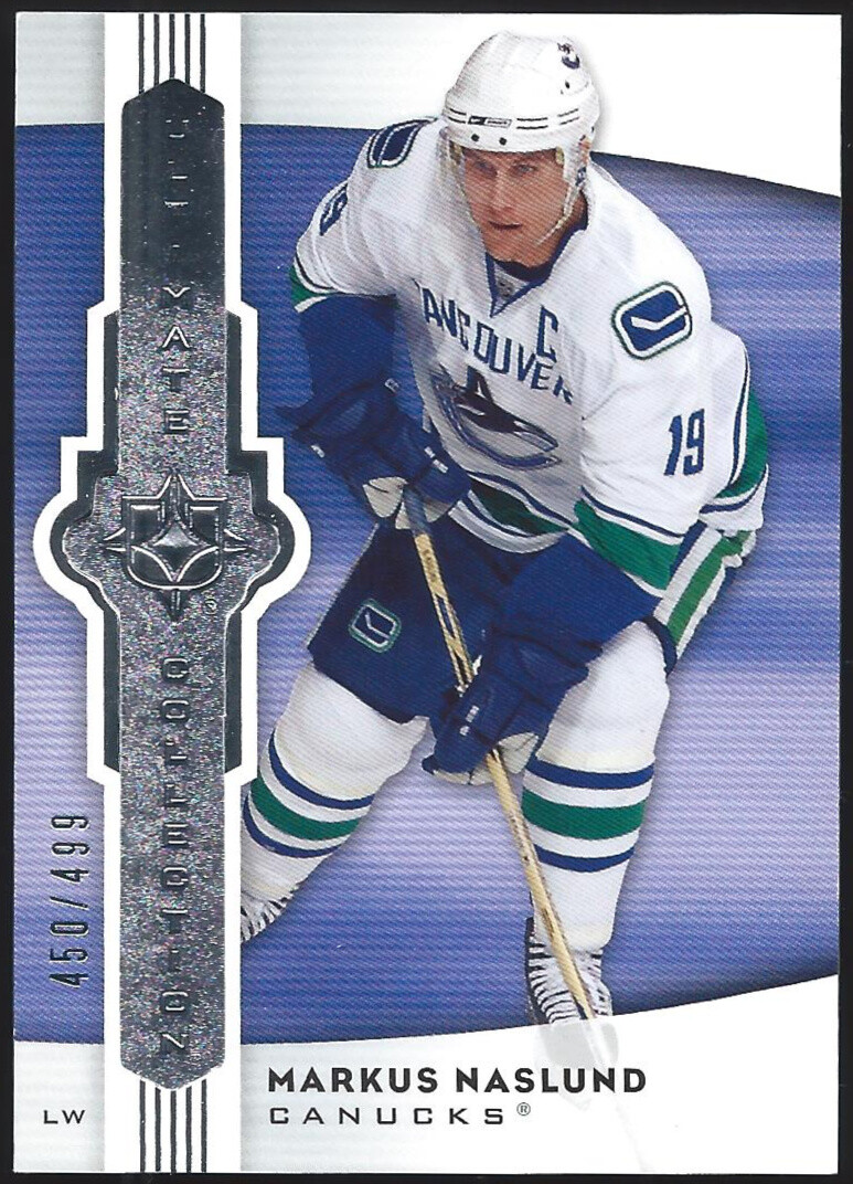 2007/08 UD Ultimate Collection #3 MARKUS NASLUND SP Base Set Card #450/499