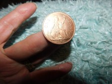 COLLECTABLE ELIZABETH II ONE PENNY COIN 1967 BRITANNIA #35