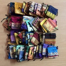 50 Pc Assorted Jewelry Pouch, Tassle Bag, Wedding party favor, 5 X 5.5cm