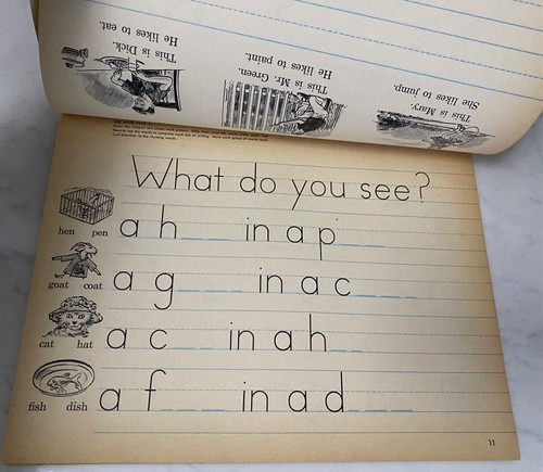 Vintage 1965 My Practice Book Ginn Elementary English I-2 UNUSED - Picture 4 of 8