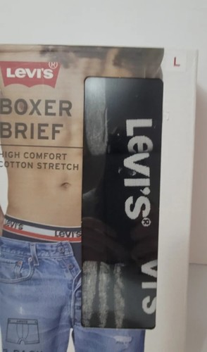 NEW Levi's Men's Size Large Boxer Brief Premium Soft Cotton 3 Pack Classic - Picture 2 of 5