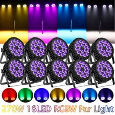 270W DMX RGBW 18 LED Wash Par Can Stage Light Party Disco Show Gig Event Bar