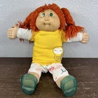 1984 Cabbage Patch Kid Red Hair Green Eyes With Pants Shirt Socks Shoes