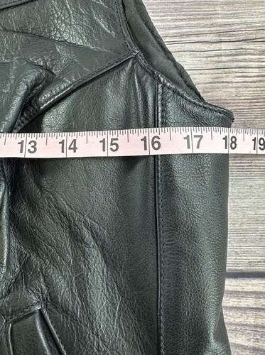 Harley Davidson Damen Medium schwarze Lederweste Motorrad Biker Vintage 90er USA - Bild 9 von 10