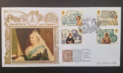 GB Benham Gold 1999 / 1987 Victorian Britain Set on Millennium Countdown Cover
