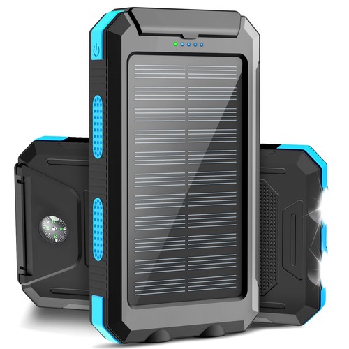 ERRBBIC Solar Power Bank, Portable Charger 38800mah, Waterproof Battery Backu... - Picture 1 of 7
