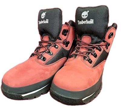 TIMBERLAND 9696R 2817 EURO HIKER BOYS 6 WOMEN'S 7.5 Black Red Leather Boots