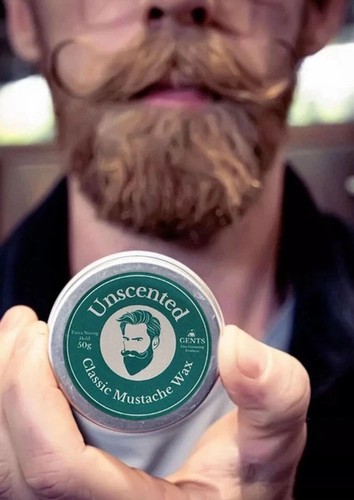 Beard Mustache Care Grooming Styling Smoothing Wax fragrance Free travel 1.7oz - Picture 2 of 14
