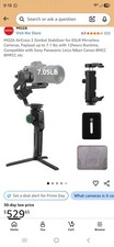MOZA AirCross 2 Gimbal Stabilizer for DSLR Mirrorless Cameras, Payload up to 7.1