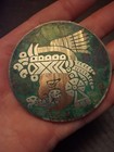 VTG.Sterling Silver LRG- COPPER& Brass INLAID TURQUOISE PIN & PENDANT Taxco S.H. — photo 2