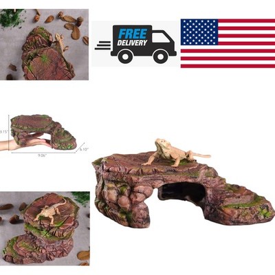 Aquarium Climbing Ramp 9.45 Inch Sienna Basking Platform for Turtles and Frogs