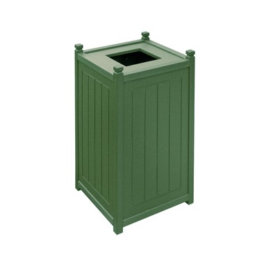 GT2026 Recycled Plastic Top Load Trash Container, 26 Gallons, 18''x18''x34''