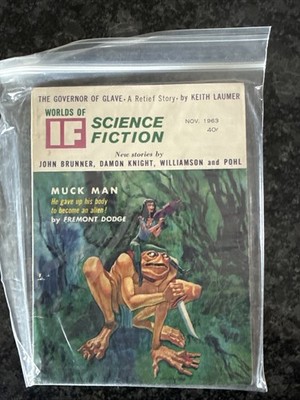 Worlds of If Science Fiction November 1963 John Brunner Damon knight Williamson