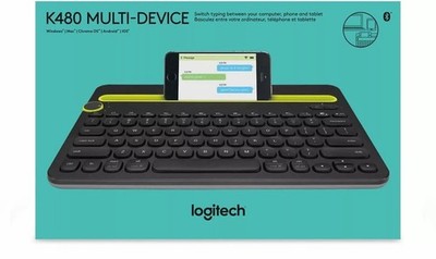Logitech K480 Multi-Device Bluetooth Keyboard Black Open Box