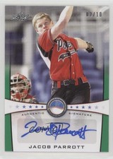2013 Leaf Power Showcase Auto Green 2/10 Jacob Parrott #PSA-JP1 Auto 0b5