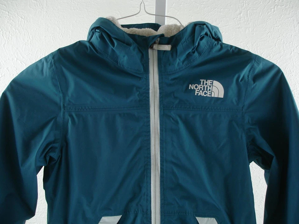 Chaqueta de Lluvia The North Face Niñas S 7/8 Cálida Tormenta Laguna Profunda Sherpa Forrada Parka Foto 2 de 4