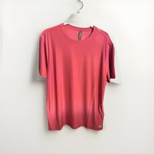 Vuori Strato Tech Tee Fire Heather Jersey Crew Neck Short Sleeve T-Shirt M