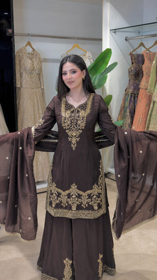 Pakistani/Indische 3-Teilige Hochzeitsgarderobe Damenkleid Fancy L Fertig