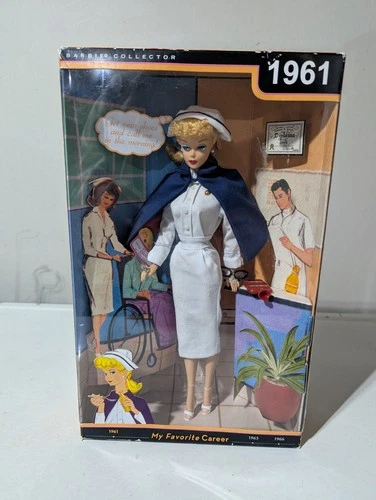 2009 My Favorite Career Registered Nurse Barbie Collector 1961 Mattel R4472 NRFB