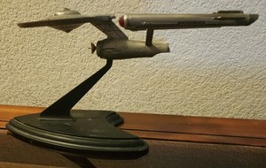 USS Enterprise NCC-1701 Pewter Sculpture Franklin Mint 1989 Star Trek