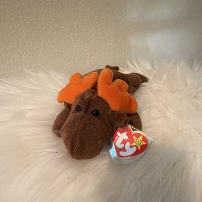 Ty Beanie Baby Moose Plush 1993 Heart Tag Ages 3+ 3-4 8-11 Years