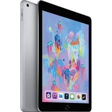 Apple 9.7" iPad 6th Gen 32GB Wi-Fi Only Space Gray MR7F2LL/A Good