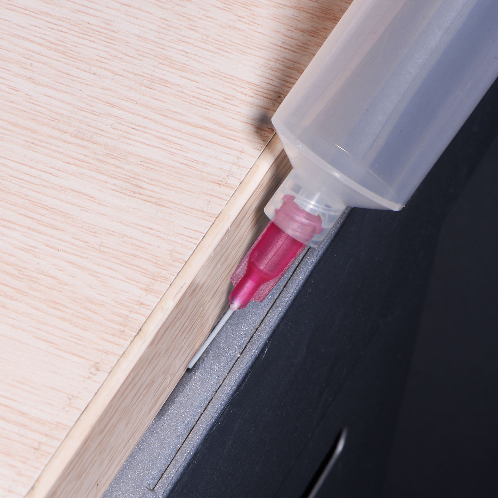 50 x 25G Dispensing Needles 1/2" PP Needle Tips Flexible Red