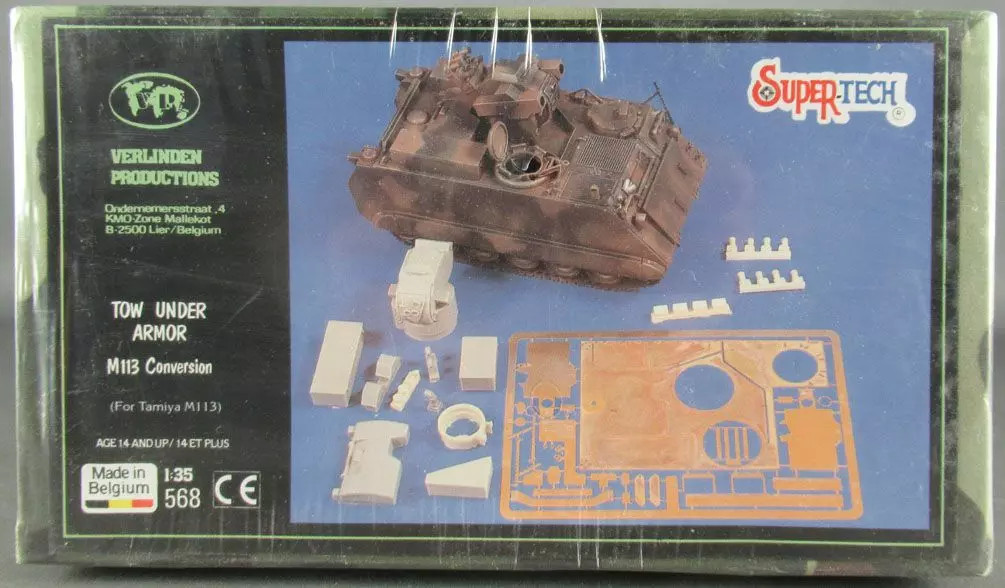 Kit Verlinden 568 Tow Under Armr M113 de conversion pour maquette Tamiya 1/35