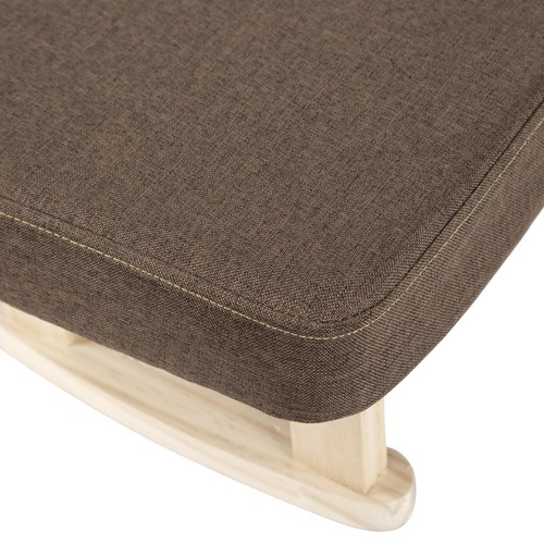 Reposapiés pequeño marrón reposapiés puf taburete de pie asiento acolchado banco zapato taburete EE. UU. - Imagen 16 de 16