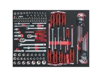 "Ks Tools 711.0118 1/4\"+3/8“ SCS SteckschlüSsel-Satz, 118-Tlg In 1/1 Systemeinlag"