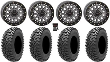 System 3 SB-6 15" Wheels Gm (4+3) 32" Rampage Fury Tires Textron Wildcat XX