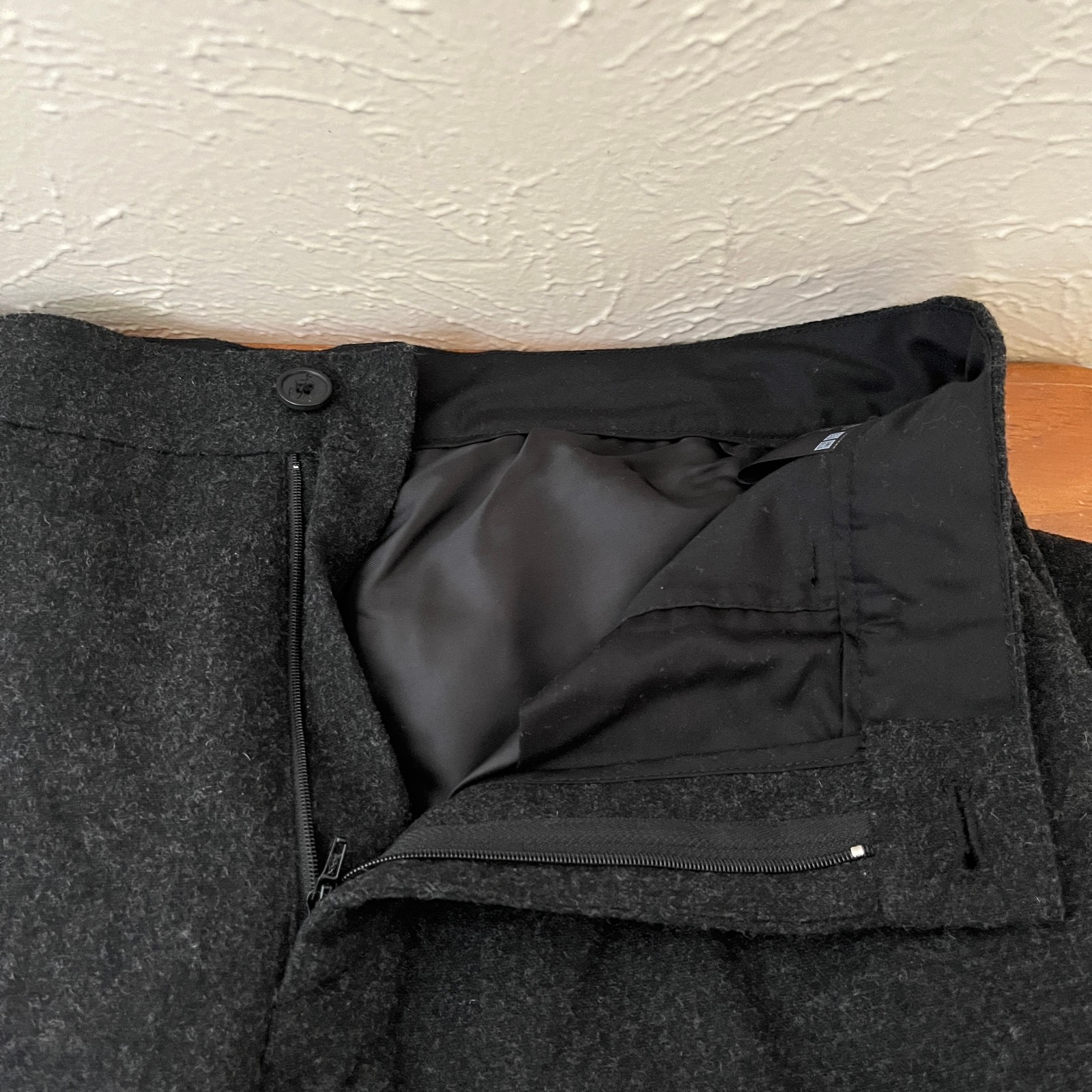 Uniqlo JW Anderson Pants Mens 32x27 Black Wool Blend