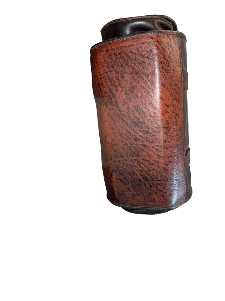 Bolso de hombro vintage de cuero genuino para montar de caballo Foto 4 de 4