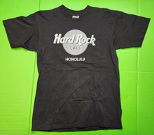 Vintage 90's Hard Rock Cafe Honolulu Promo Black Shirt Size Medium Made In USA