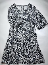 Tommy Bahama XS Darcy Lovely Leo Balloon Sleeve Dress Women Resort Preppy