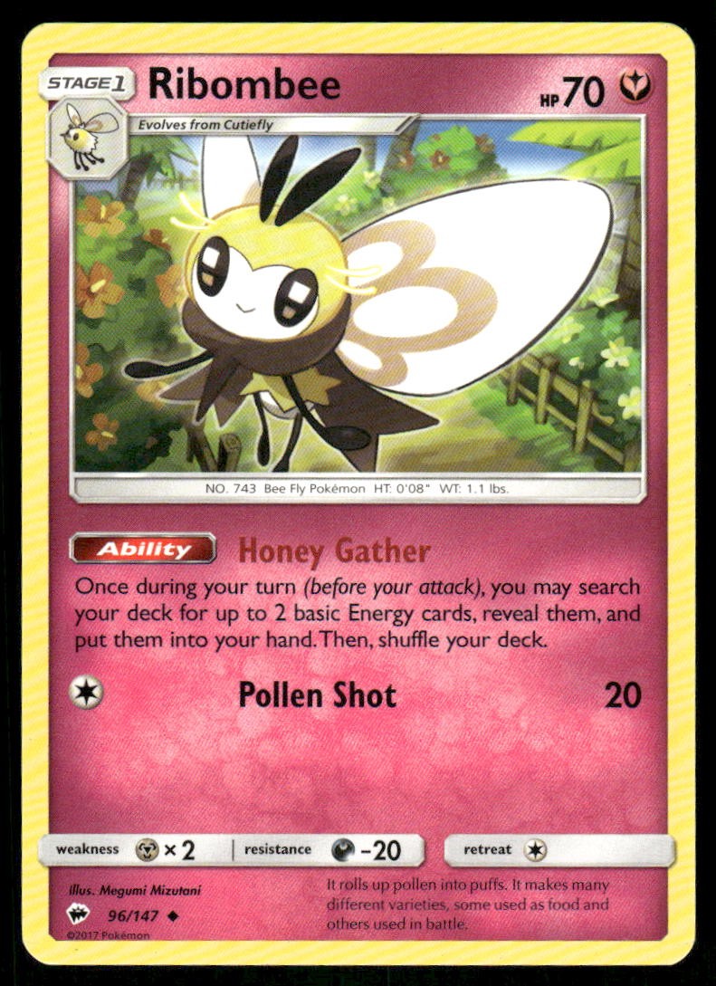 Ribombee 96/147 - Burning Shadows - Uncommon NM