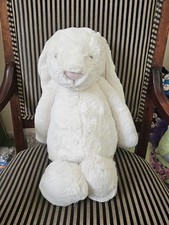 Jellycat Big Bashful Bunny Cream 25” Rare NWT Authentic White 