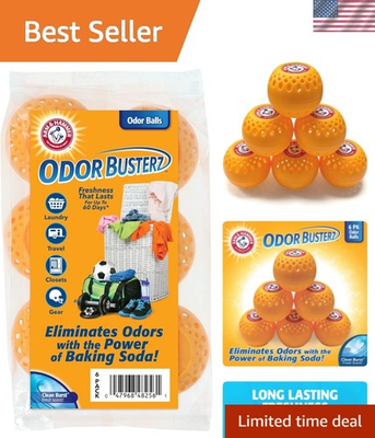 #ad #ad OdorBusterz Odor Eliminator Balls Clean Burst 6 Count – Baking Soda Odor Co... $28.58