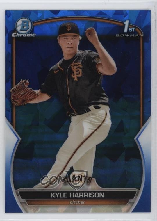 2023 Bowman Sapphire Edition Chrome Prospects Kyle Harrison #BCP-93 8az