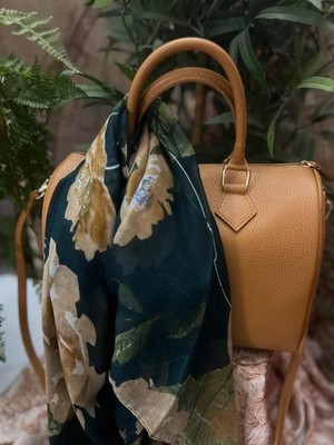 Koffertasche ECHT LEDER Farbe Leder Hand und mit Schultergurt - mit Schlüsselanhänger