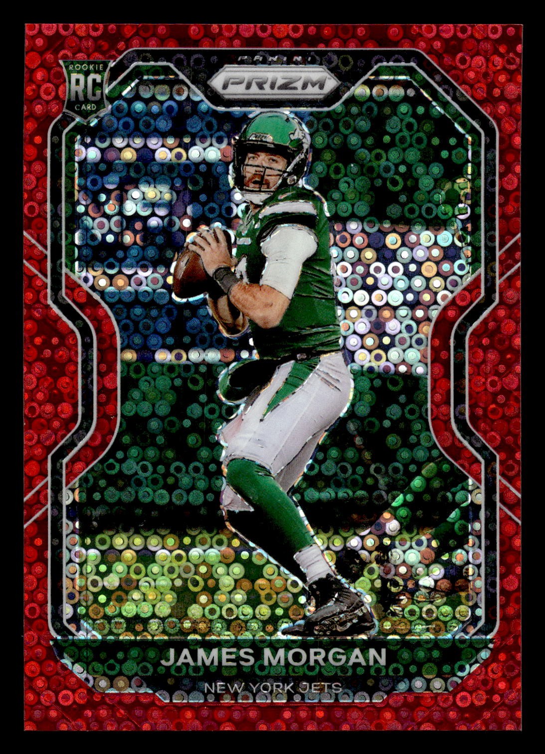 2020 Panini Prizm #356 James Morgan Prizm No Huddle Red #/50