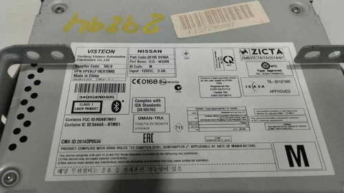 28185BV80A Sistema Audio/Radio Cd para NISSAN JUKE (F15E) Acenta 2017 3824419 - Imagen 5 de 10