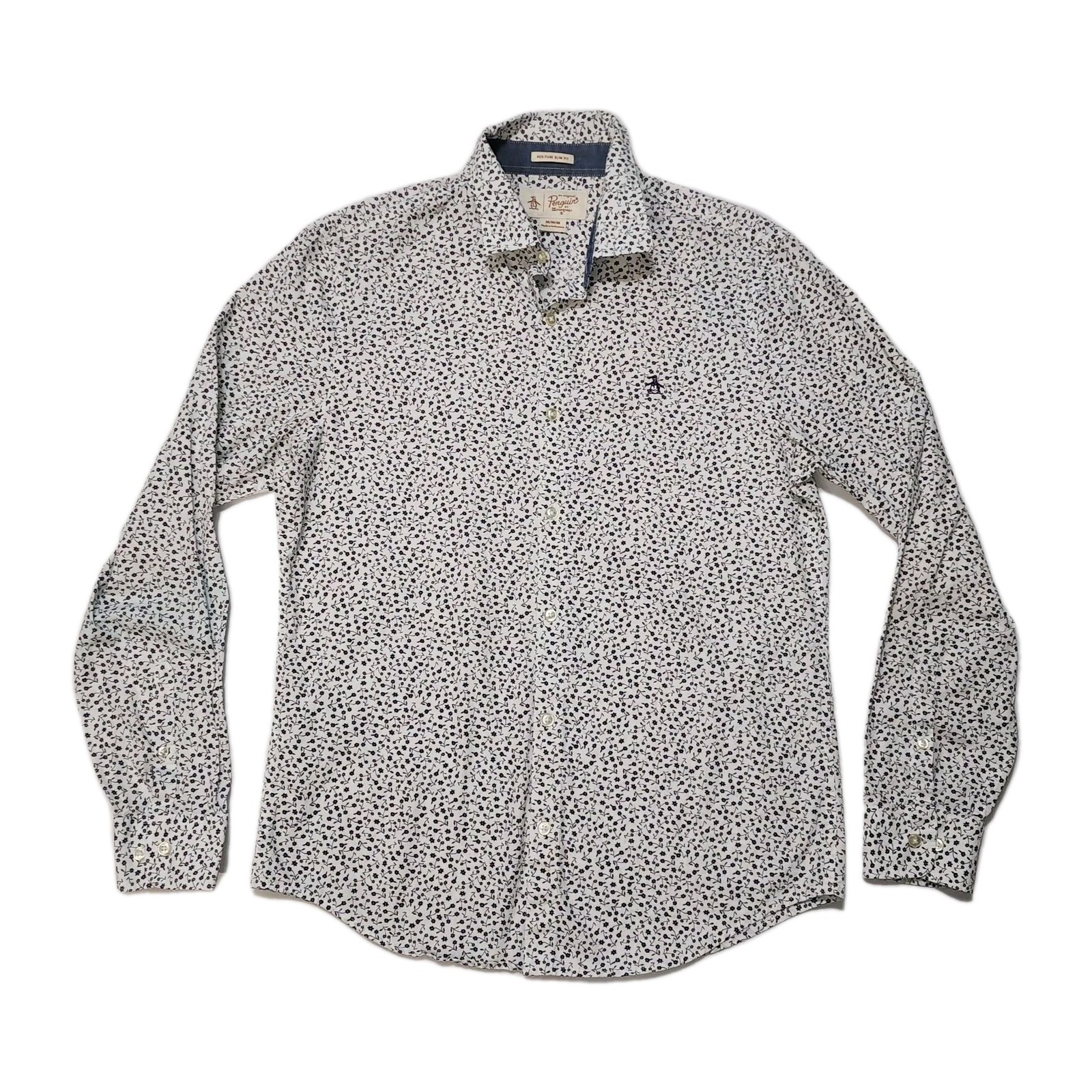 's M Long Sleeve White Blue